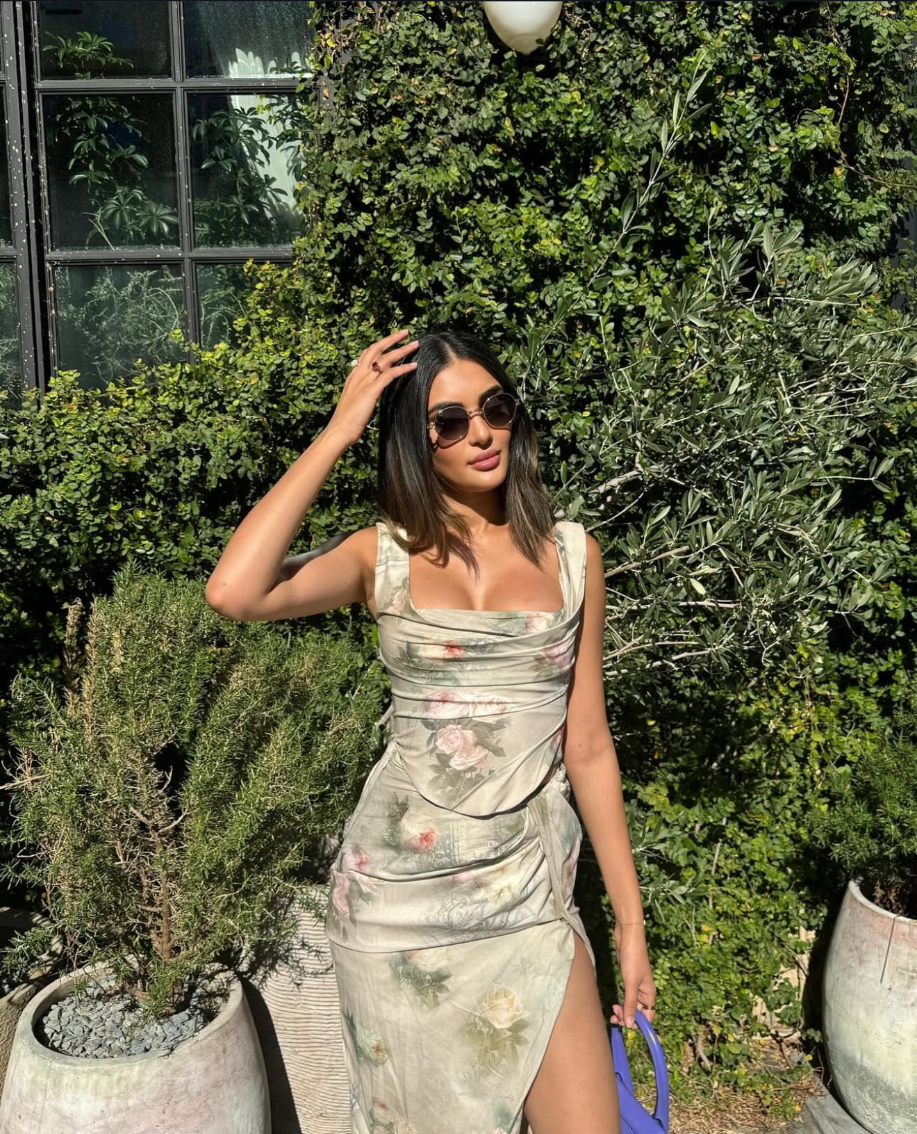 Lush Intentions Corset Two Piece Summer High Slit Dress - Image 4